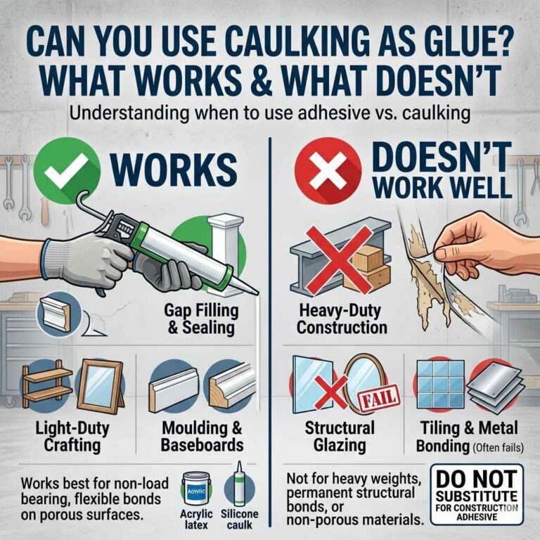 Can You Use Caulking as Glue