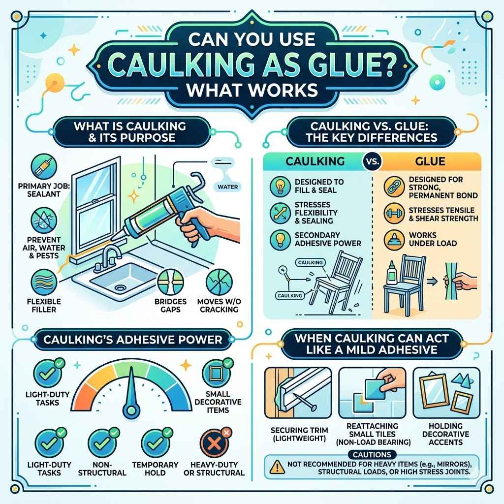 Can You Use Caulking as Glue What Works