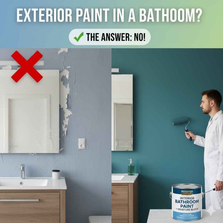 Can You Use Exterior Paint in a Bathroom