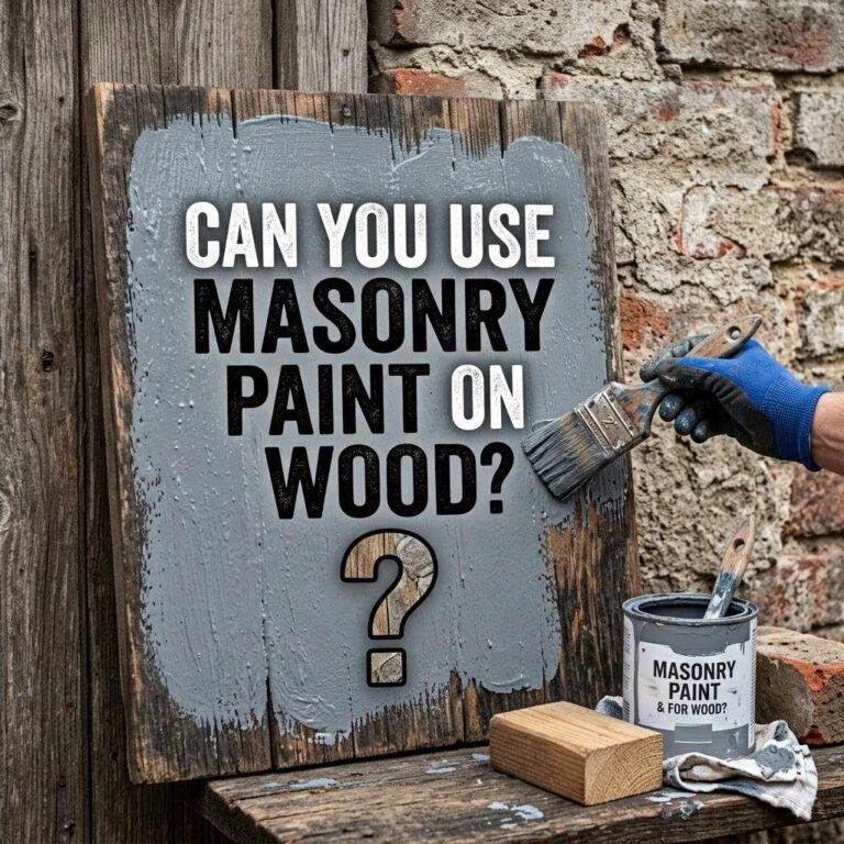 Can You Use Masonry Paint on Wood?
