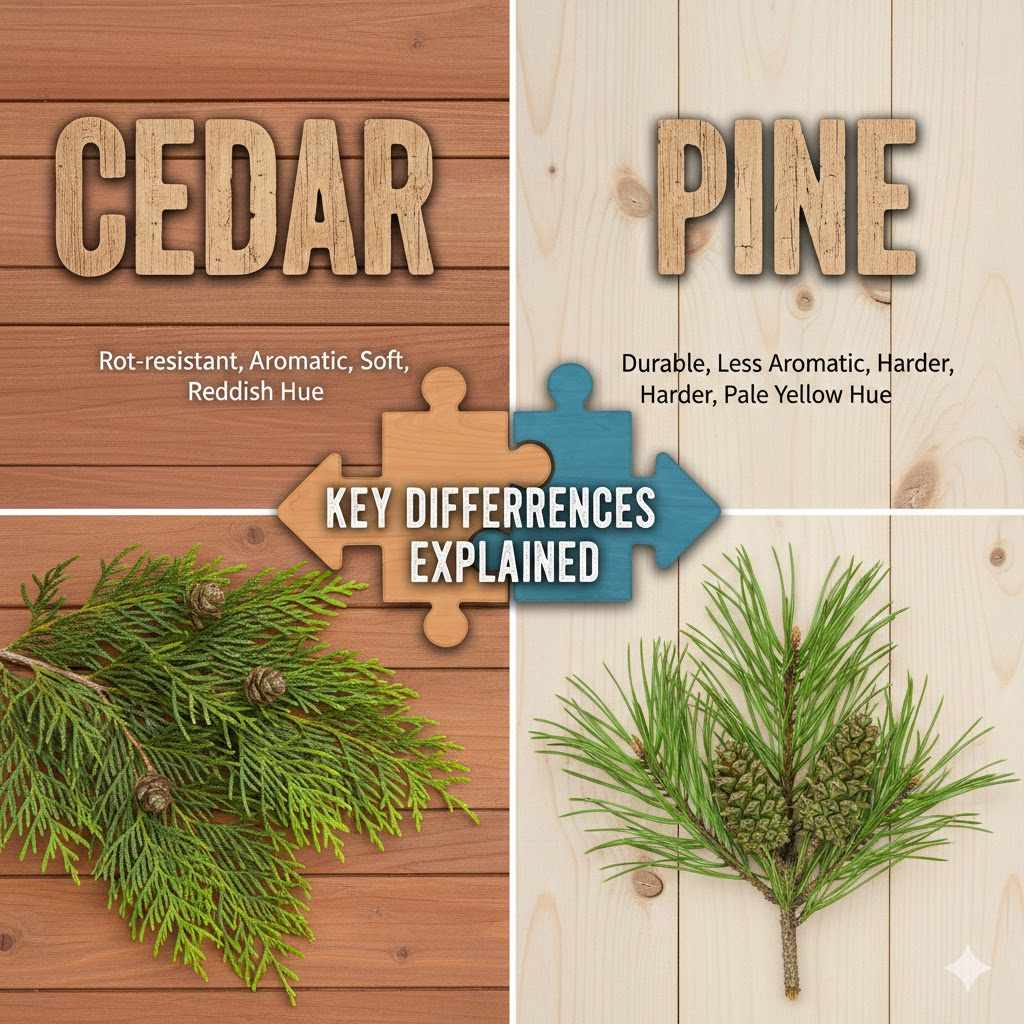 Cedar Vs Pine Key Differences Explained