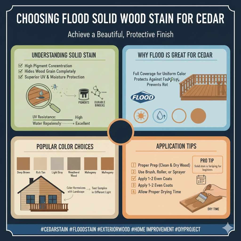 Choosing Flood Solid Wood Stain for Cedar
