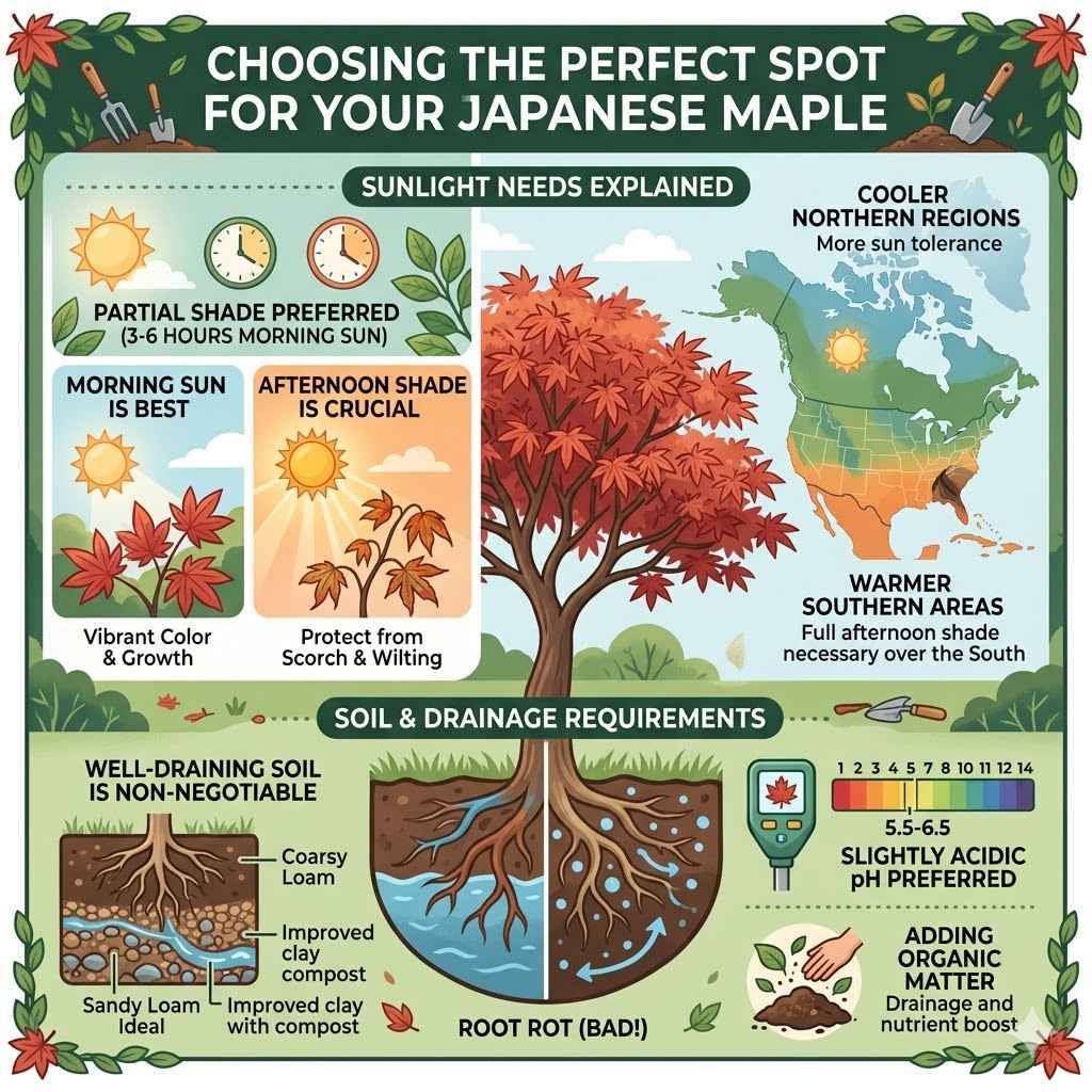 Choosing The Perfect Spot For Your Japanese Maple