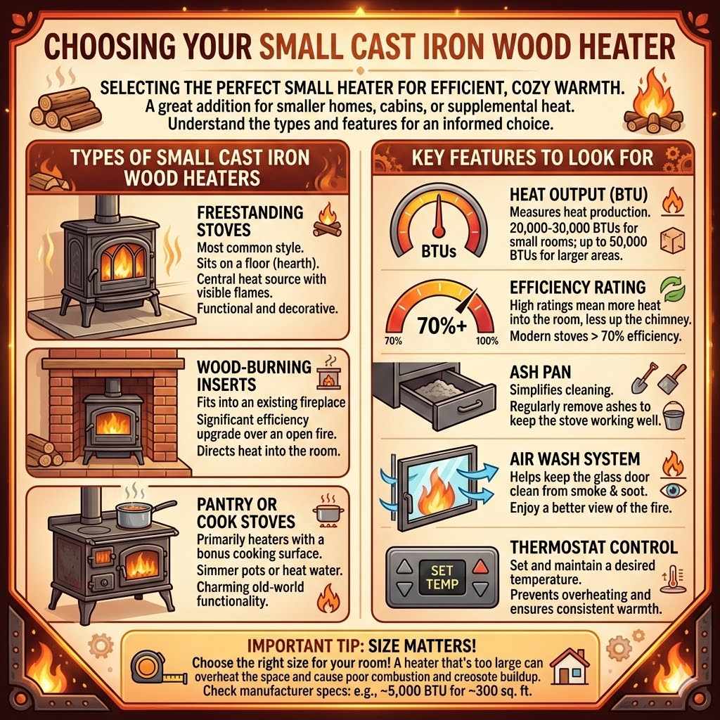 Choosing Your Small Cast Iron Wood Heater
