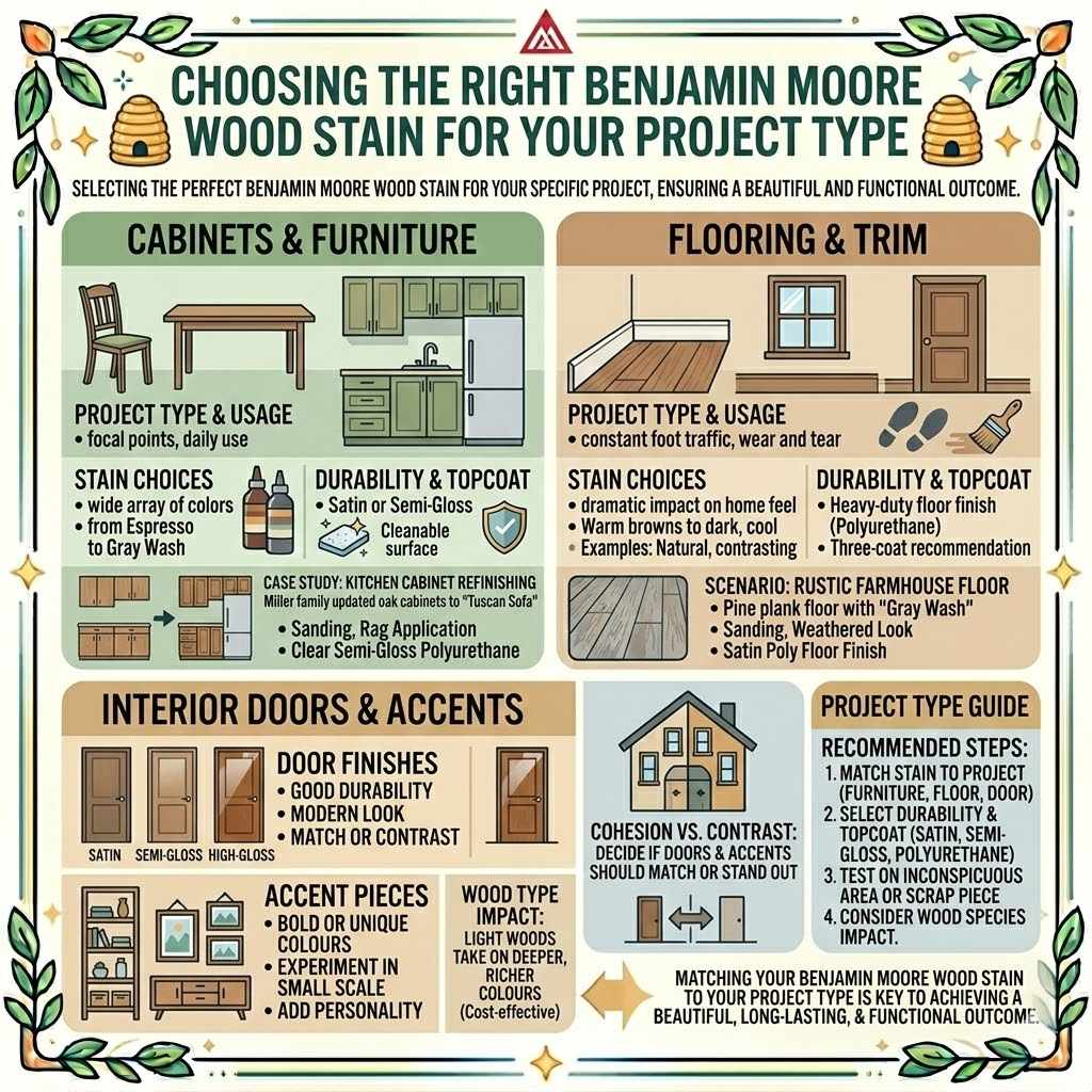 Choosing the Right Benjamin Moore Wood Stain for Your Project Type