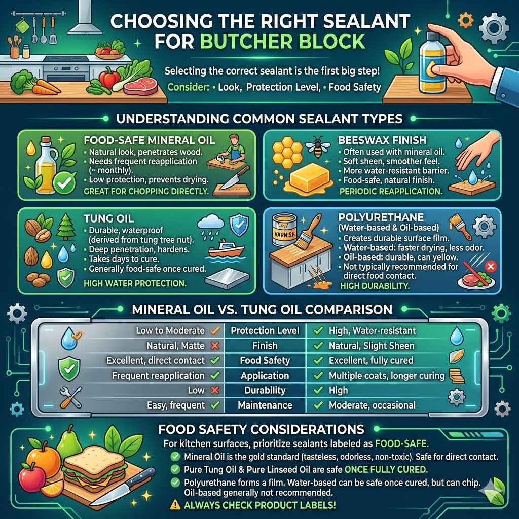 Choosing the Right Sealant for Butcher Block