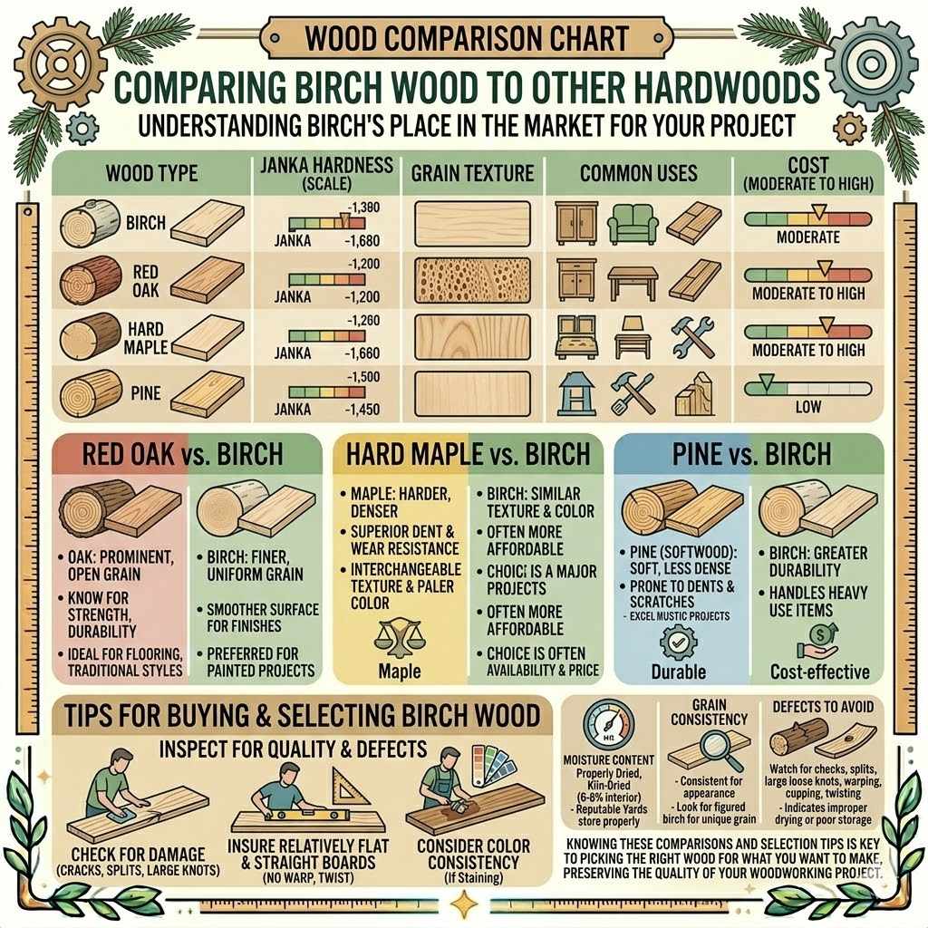Comparing Birch Wood to Other Hardwoods