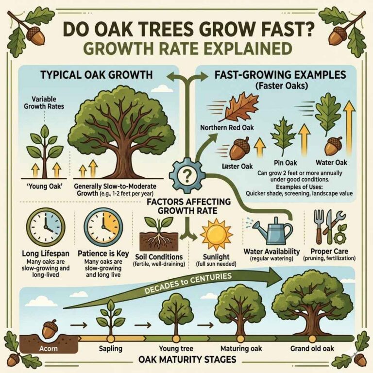 Do Oak Trees Grow Fast Growth Rate Explained