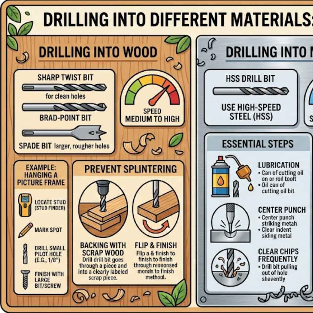 Drilling Into Different Materials

