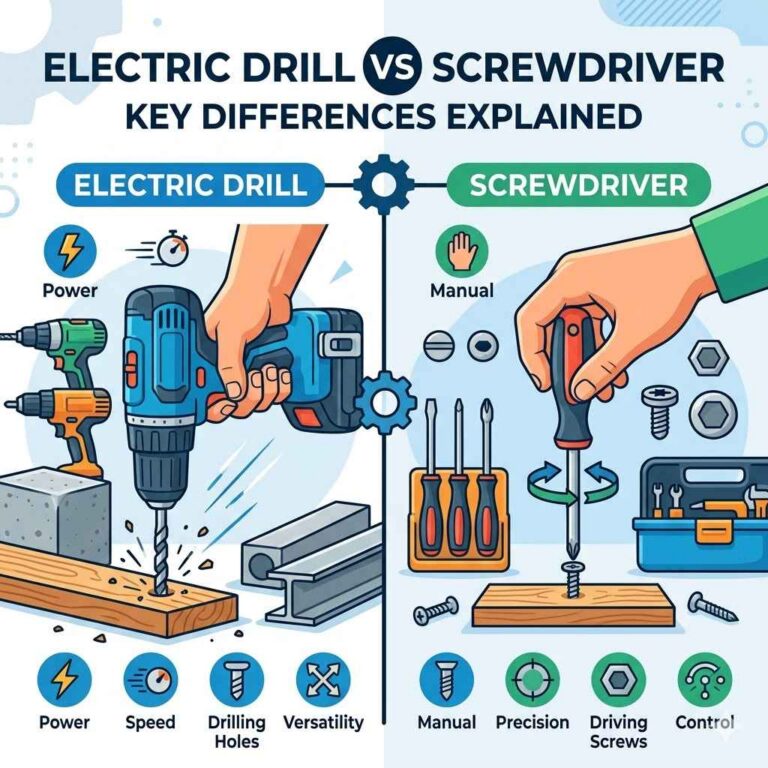 Electric Drill vs Screwdriver