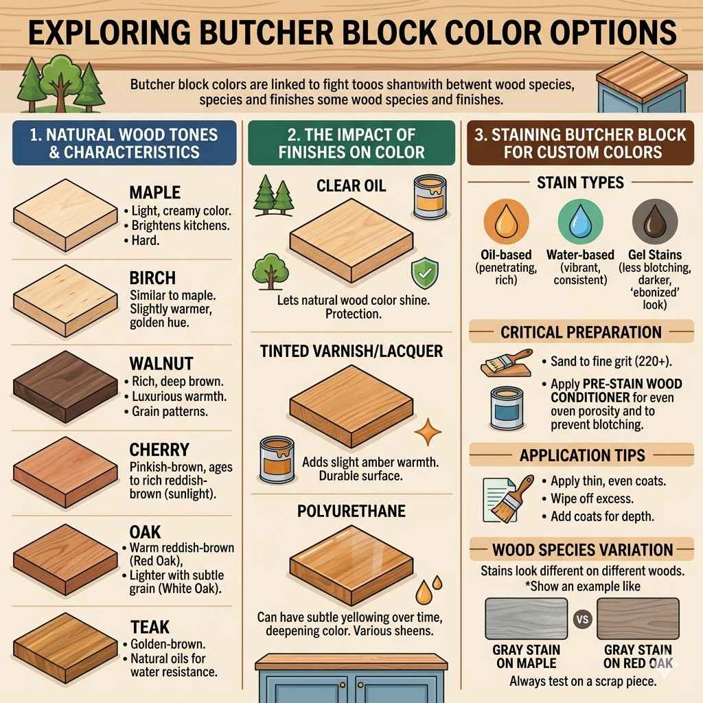 Exploring Butcher Block Color Options