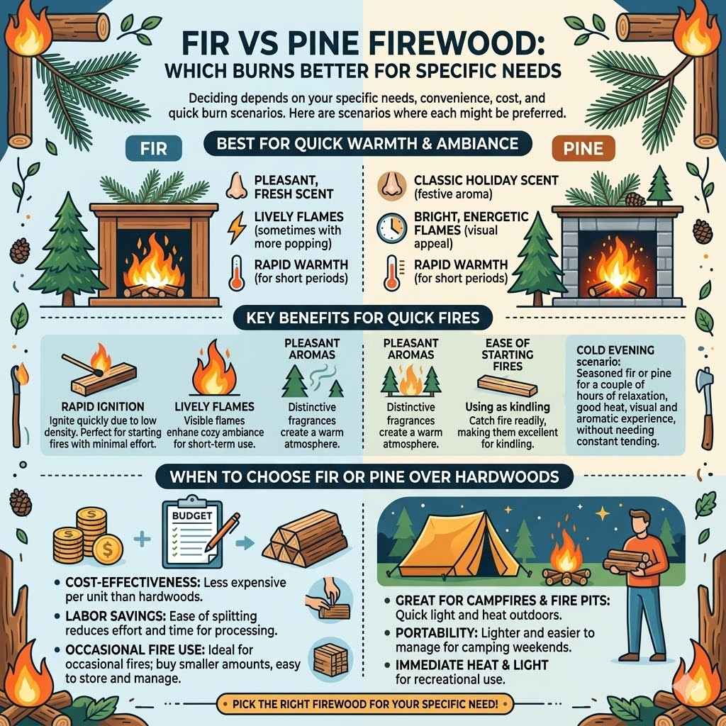 Fir vs Pine Firewood Which Burns Better for Specific Needs