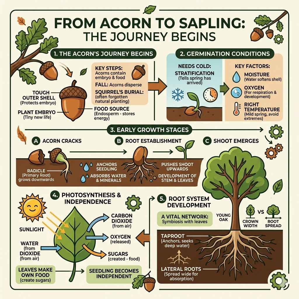 From Acorn to Sapling
