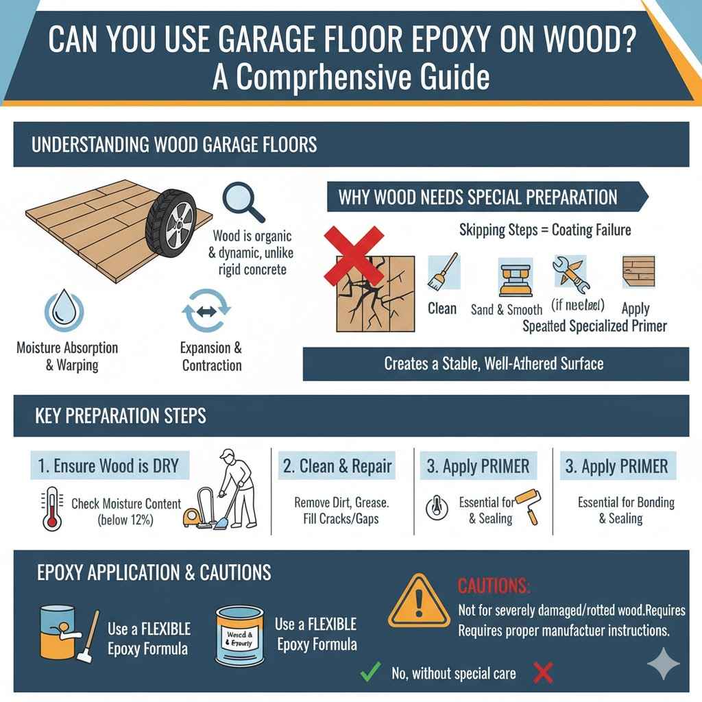Garage Floor Epoxy on Wood Yes Or No