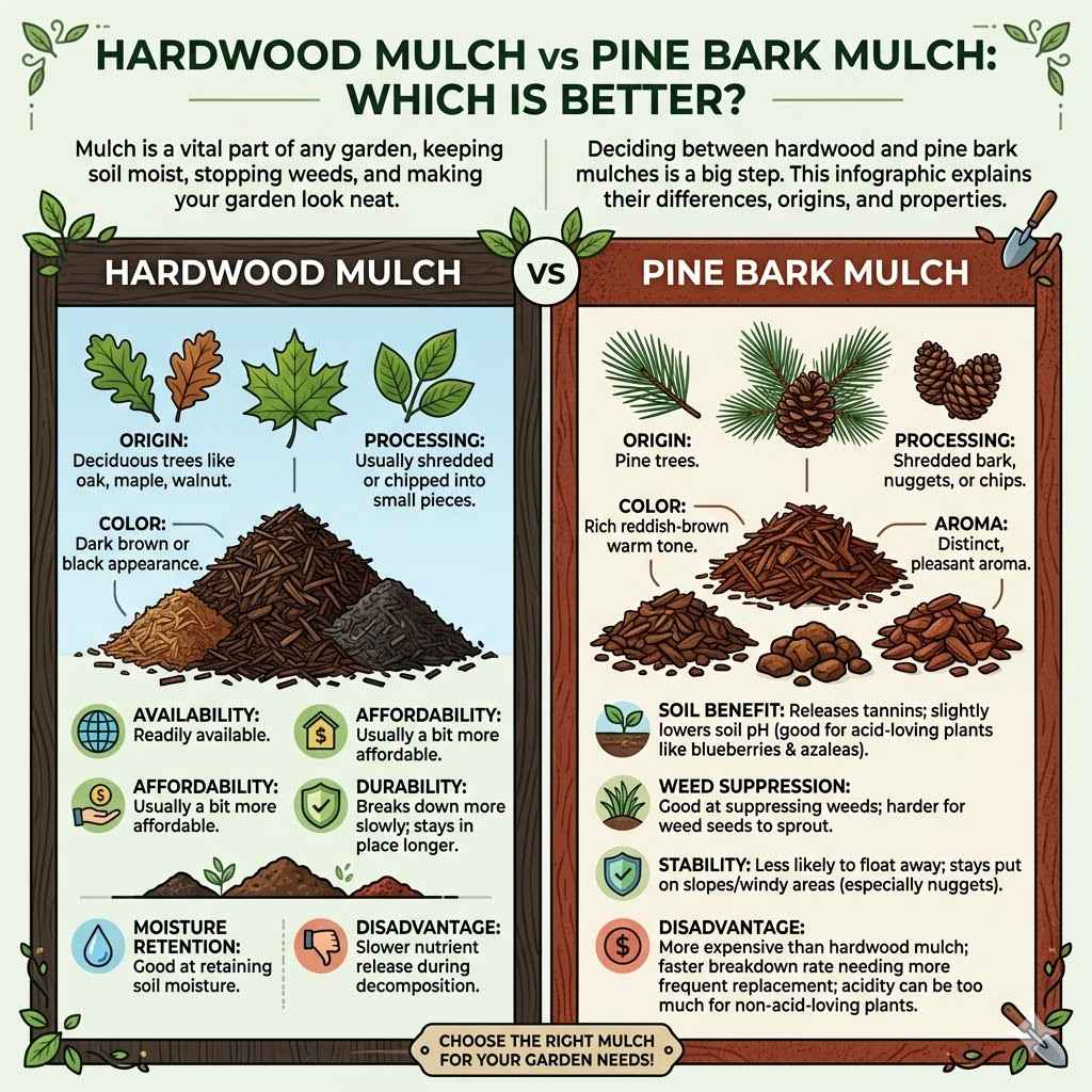 Hardwood Mulch vs Pine Bark Mulch Which Is Better