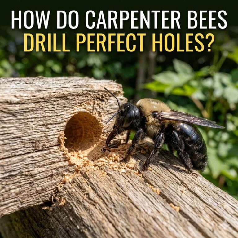 How Do Carpenter Bees Drill Perfect Holes