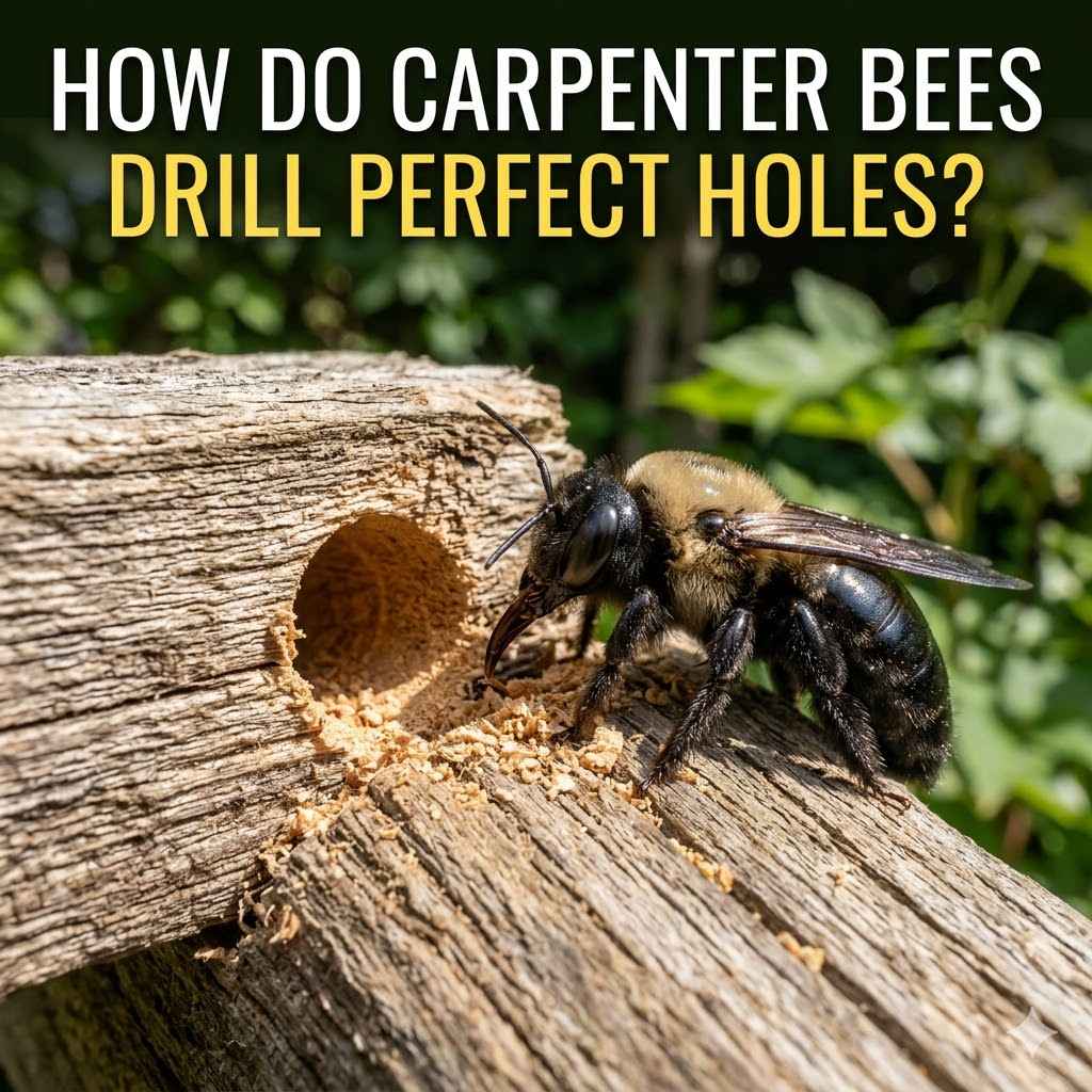 How Do Carpenter Bees Drill Perfect Holes