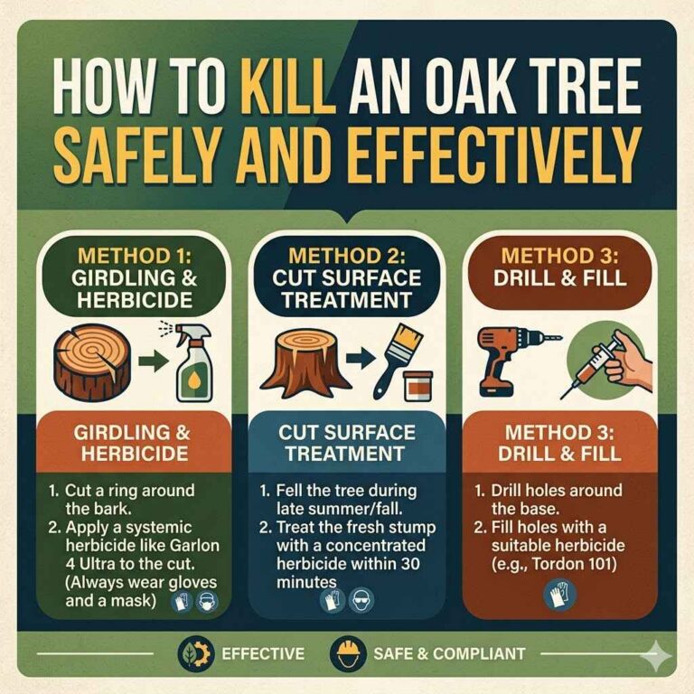 How To Kill An Oak Tree Safely And Effectively