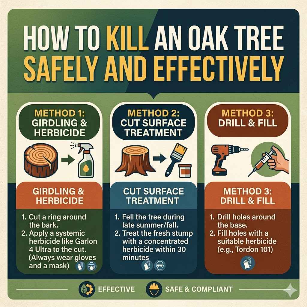 How To Kill An Oak Tree Safely And Effectively