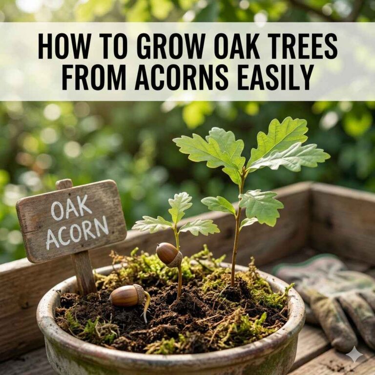 How to Grow Oak Trees From Acorns Easily