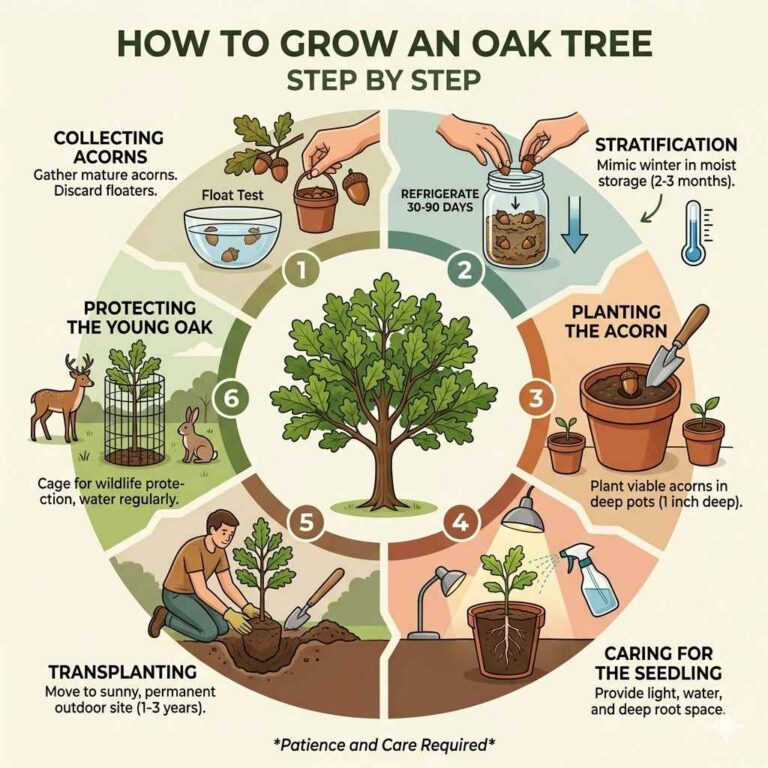 How to Grow an Oak Tree Step by Step