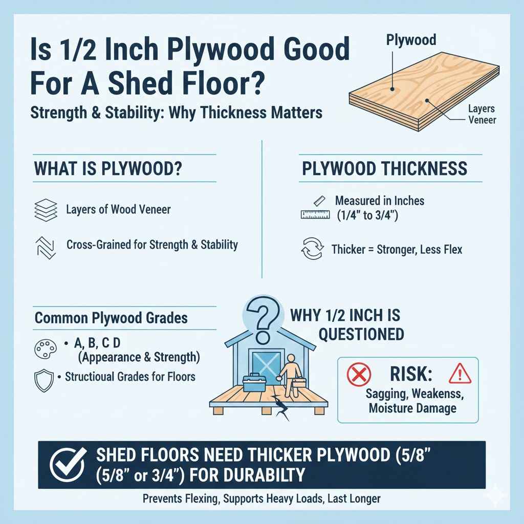 Is 1/2 Inch Plywood Good For A Shed Floor