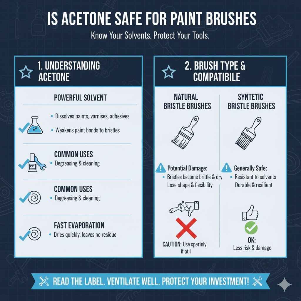 Is Acetone Safe for Paint Brushes