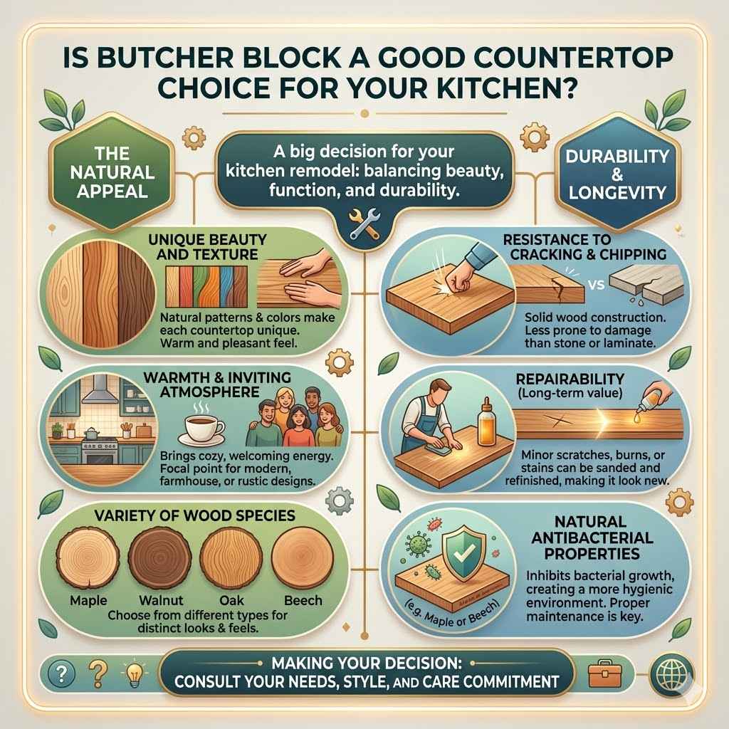 Is Butcher Block a Good Countertop Choice For Your Kitchen