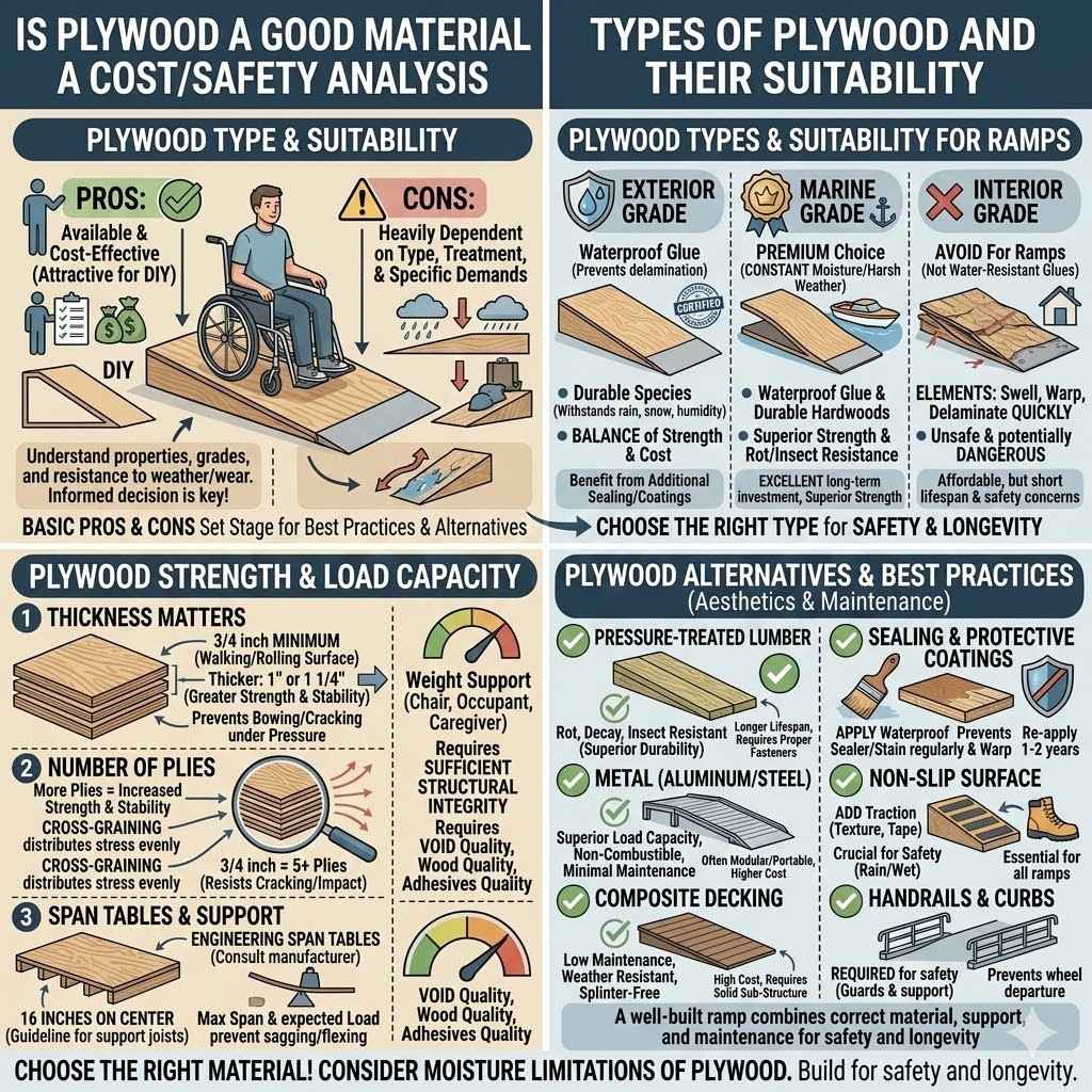 Is Plywood A Good Material For Wheelchair Ramps