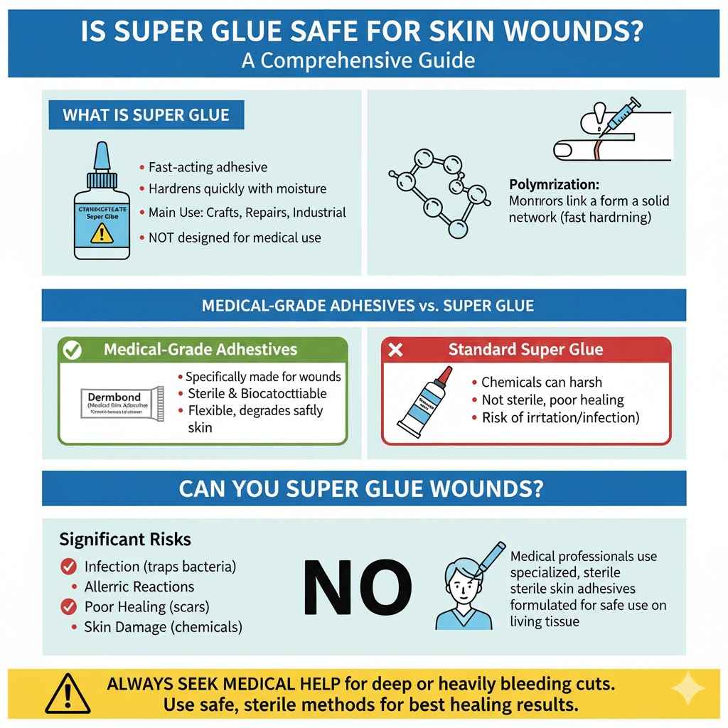 Is Super Glue Safe for Skin Wounds
