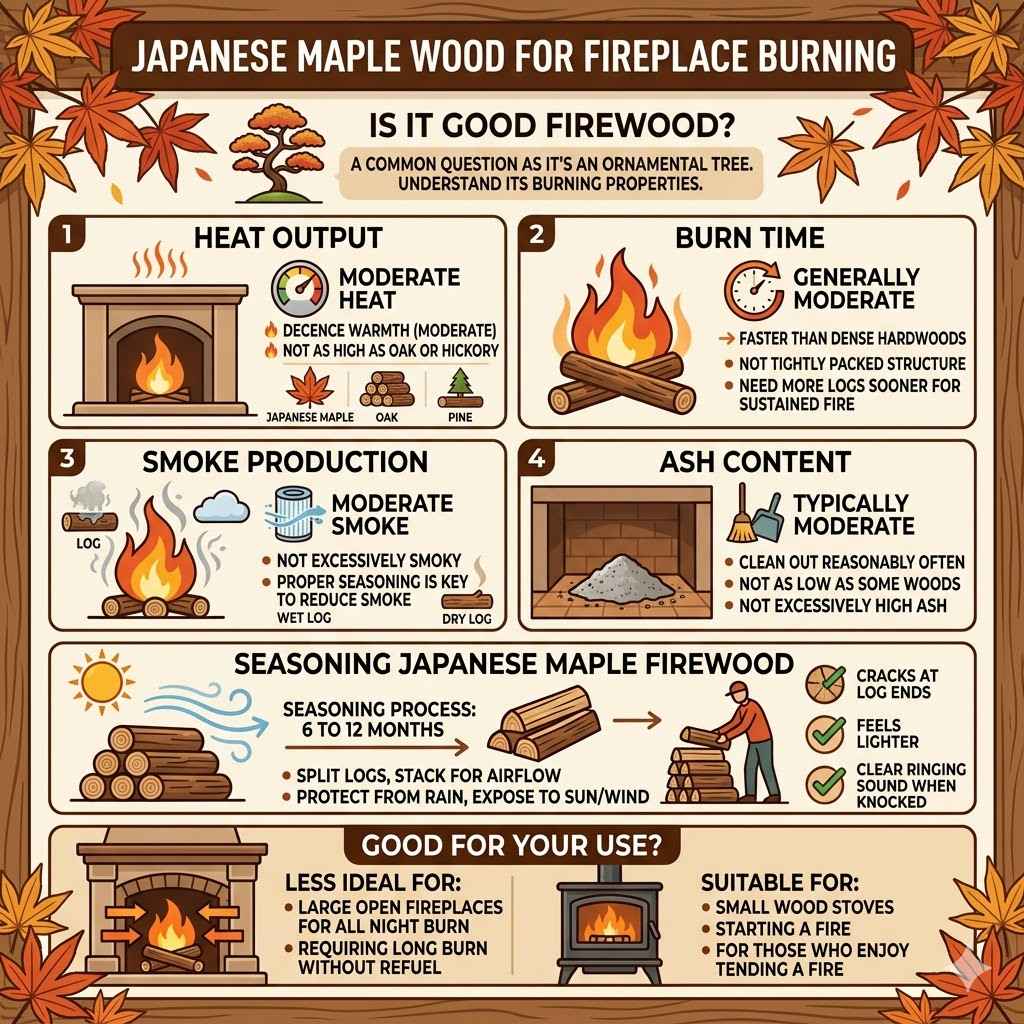 Japanese Maple Wood For Fireplace Burning