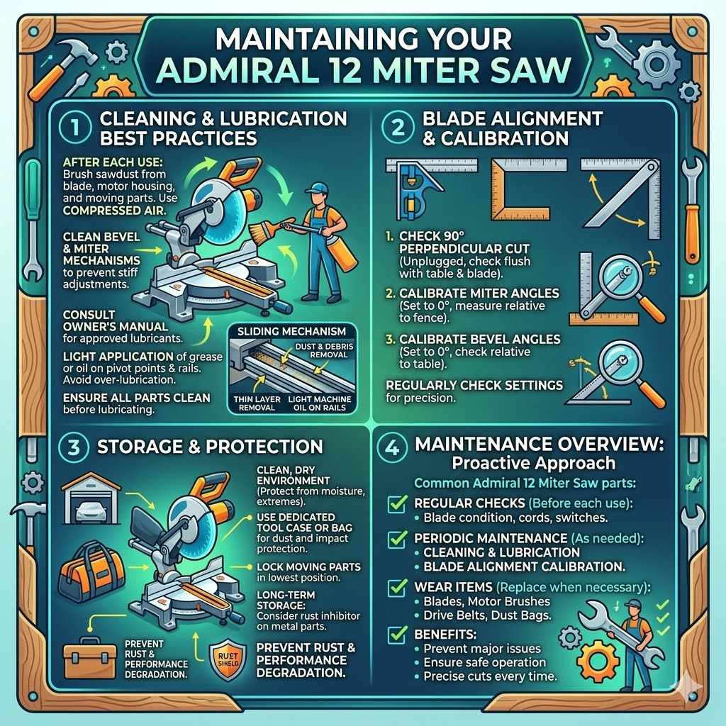 Maintaining Your Admiral 12 Miter Saw
