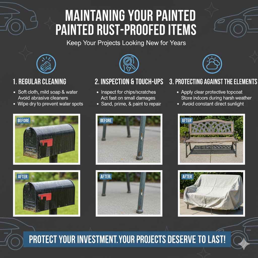 Maintaining Your Painted Rust-Proofed Items