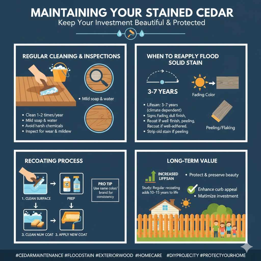 Maintaining Your Stained Cedar
