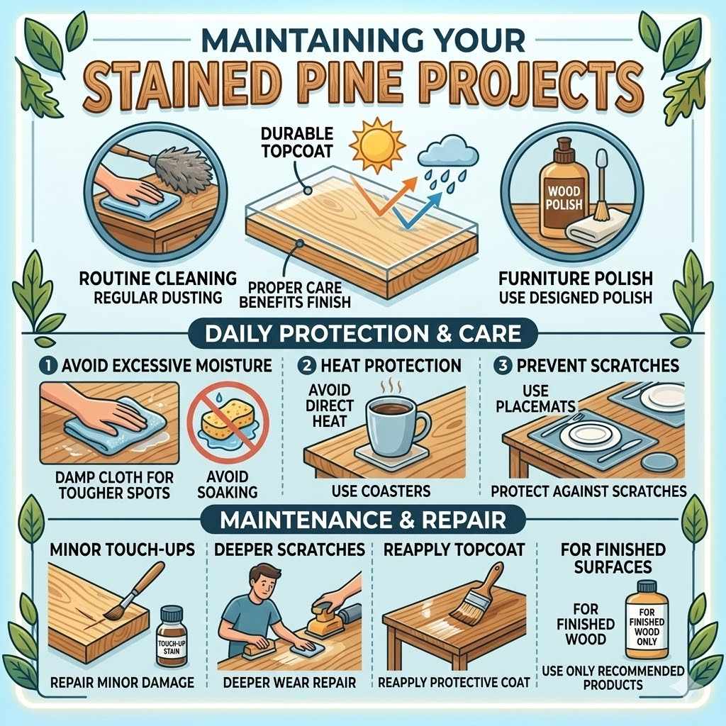 Maintaining Your Stained Pine Projects