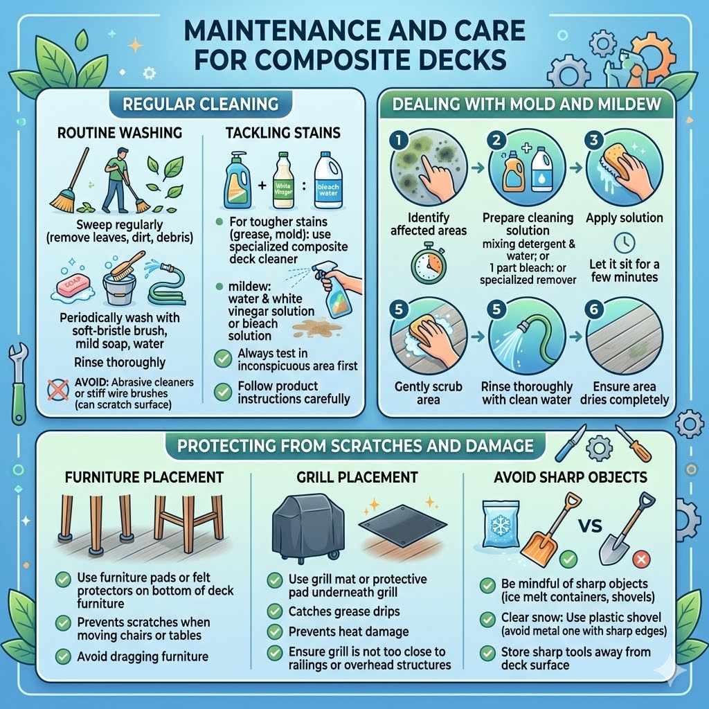Maintenance and Care for Composite Decks