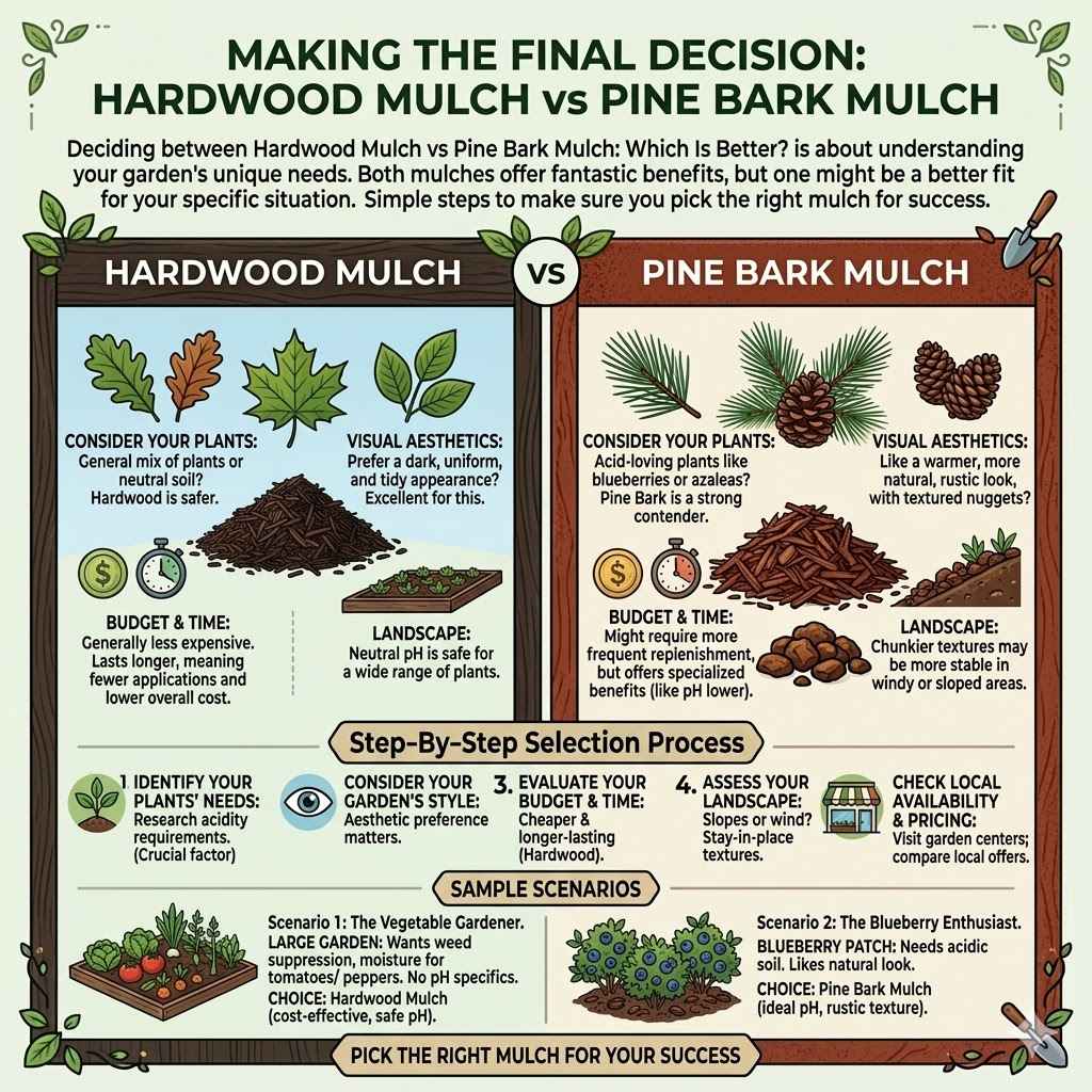 Making The Final Decision Hardwood Mulch vs Pine Bark Mulch