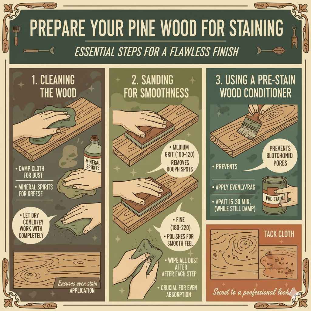 Prepare Your Pine Wood for Staining