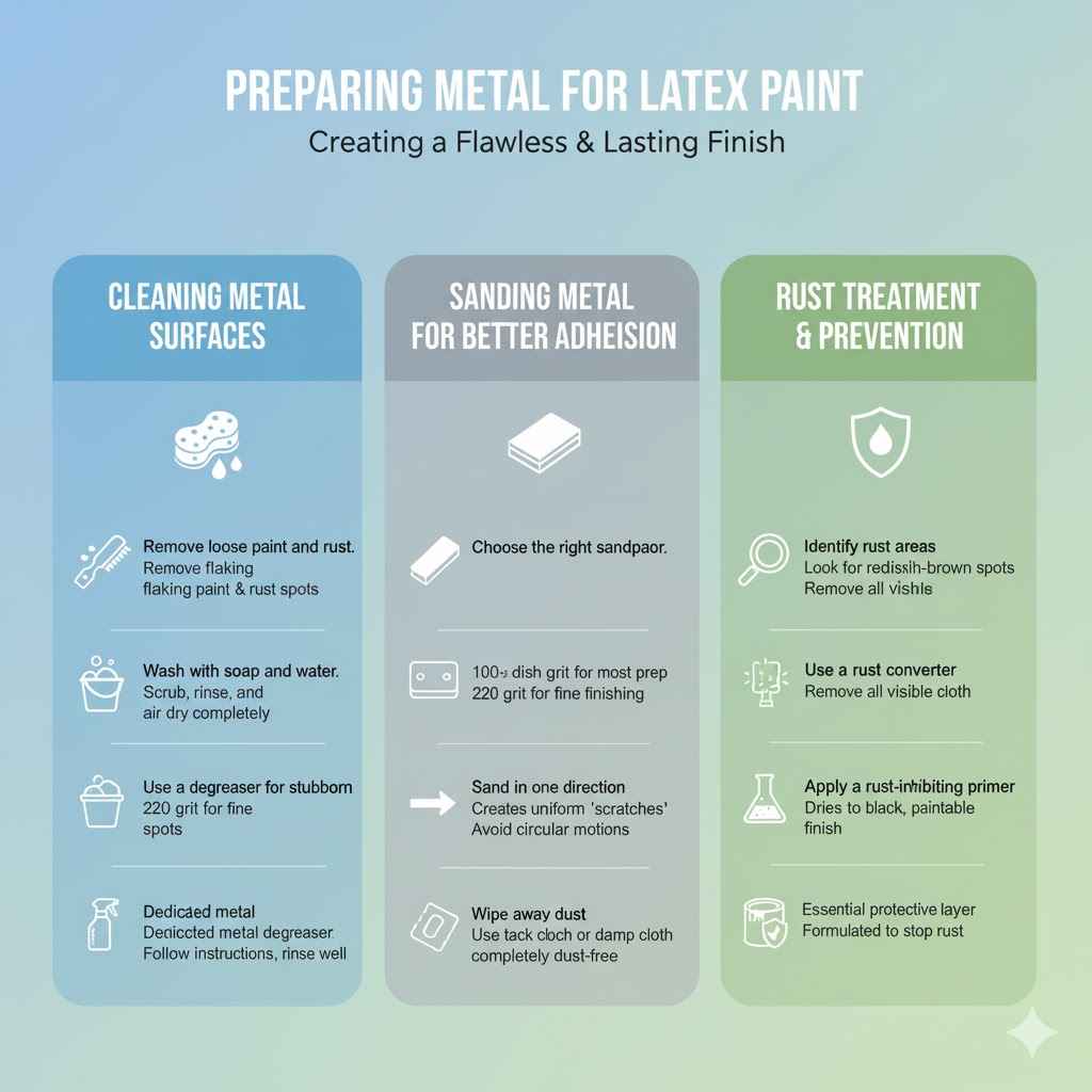 Preparing Metal for Latex Paint