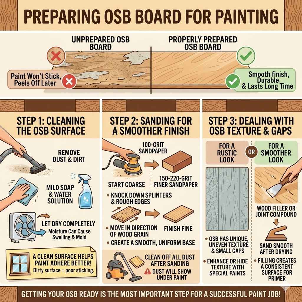 Preparing OSB Board for Painting
