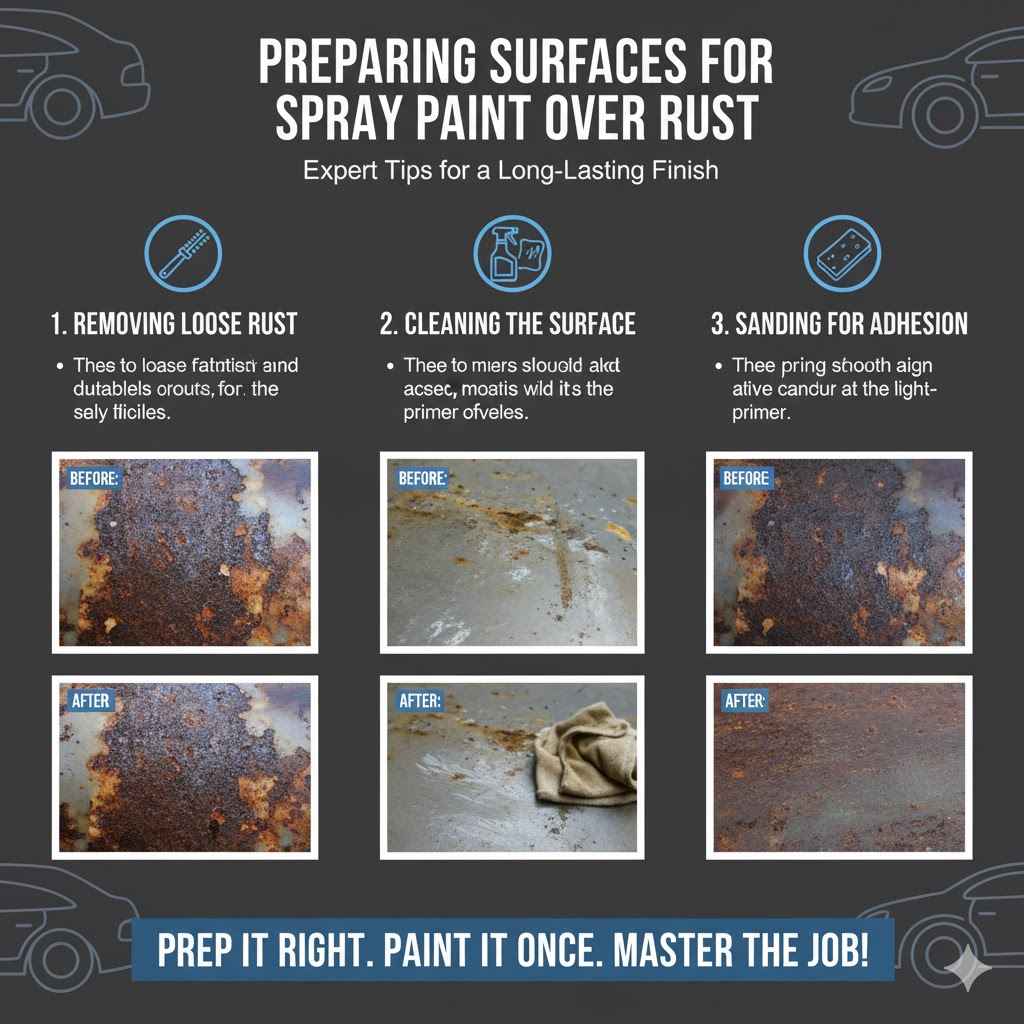 Preparing Surfaces For Spray Paint Over Rust