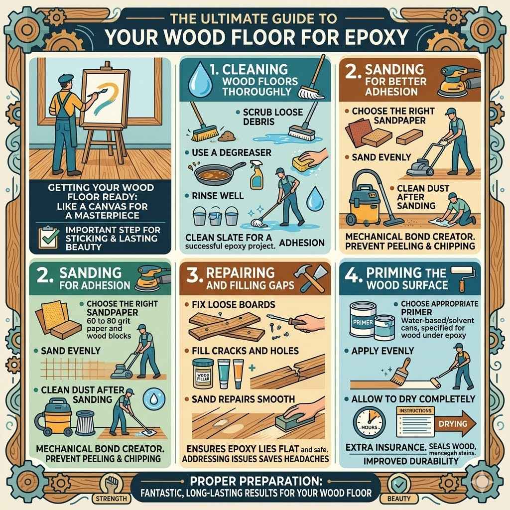 Preparing Your Wood Floor for Epoxy