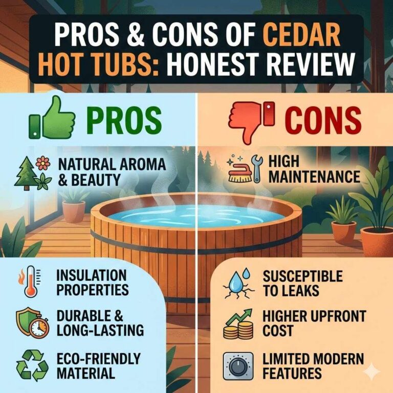 Pros and Cons of Cedar Hot Tubs