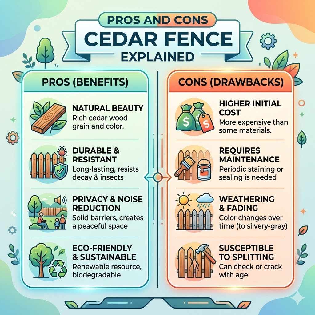 Pros and Cons of a Cedar Fence Explained
