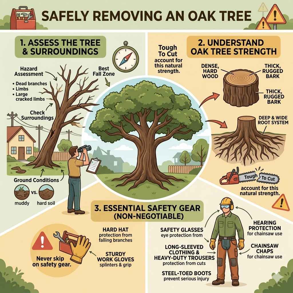 Safely Removing An Oak Tree