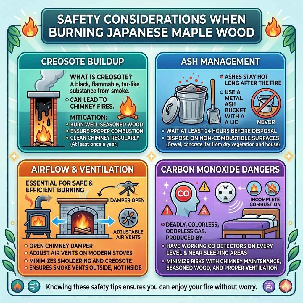 Safety Considerations When Burning Japanese Maple Wood