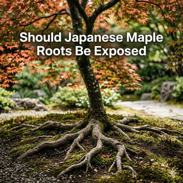 Should Japanese Maple Roots Be Exposed