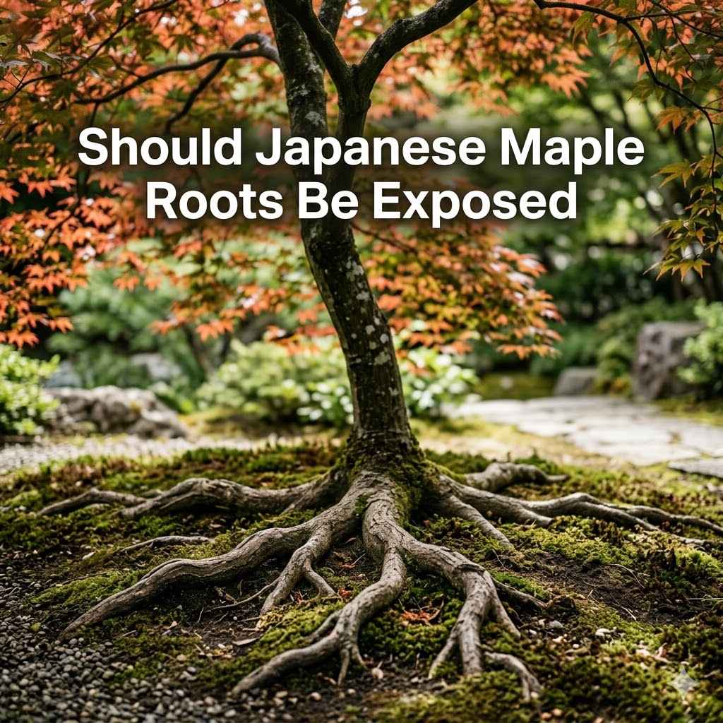 Should Japanese Maple Roots Be Exposed