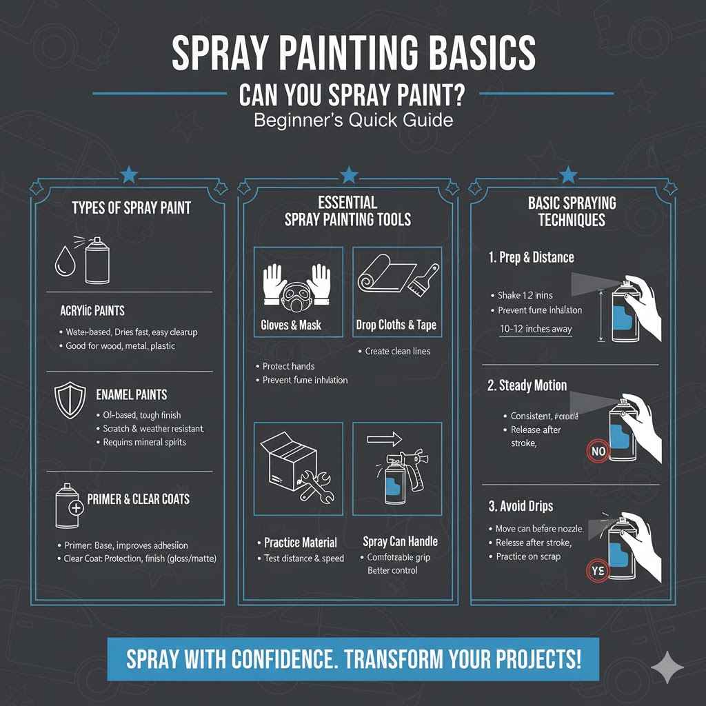 Spray Painting Basics Can You Spray Paint