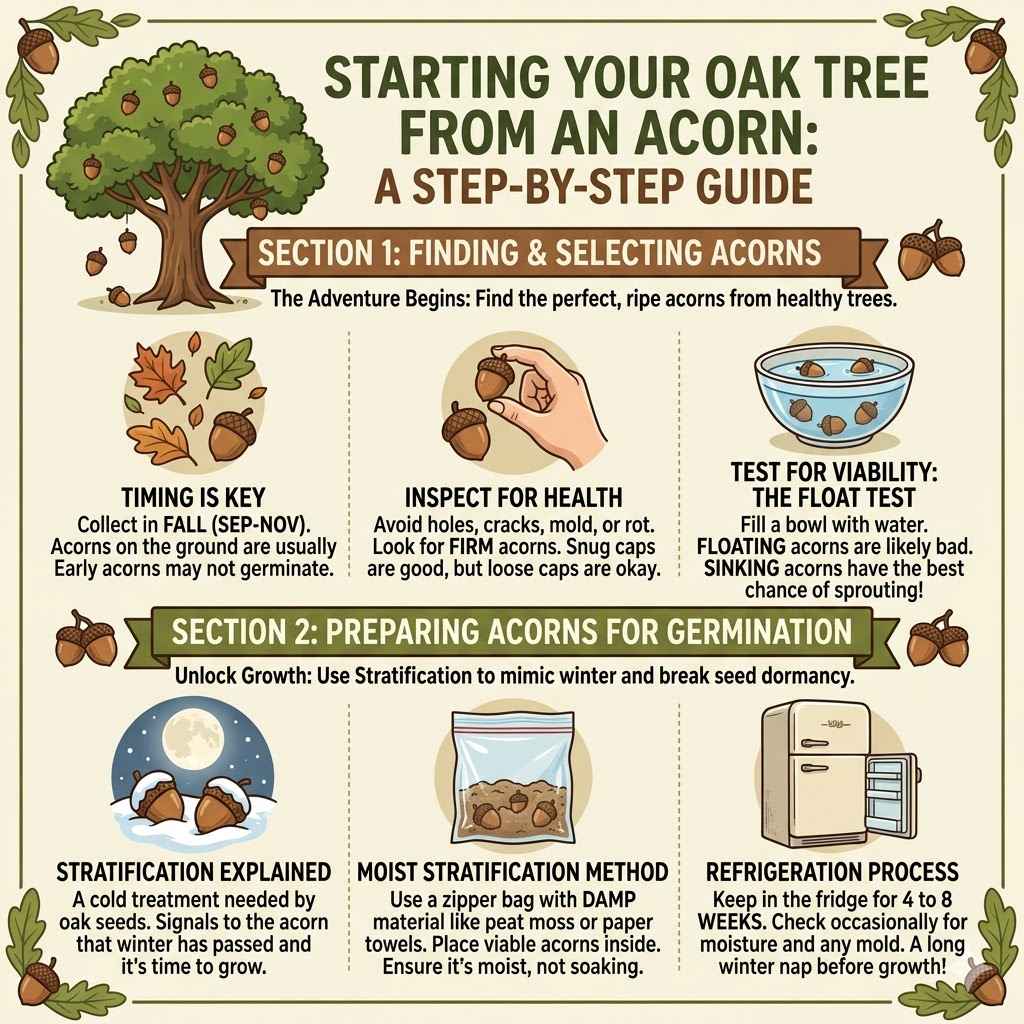 Starting Your Oak Tree From An Acorn